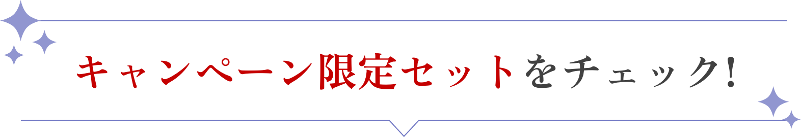 キャンペーン限定セットをチェック