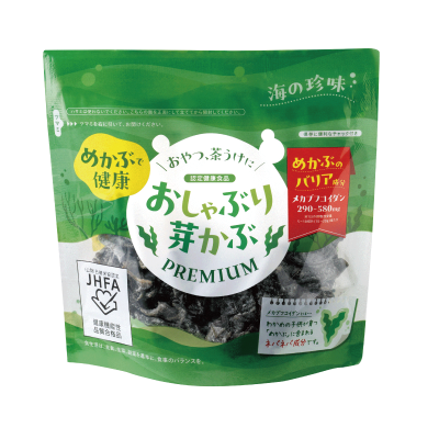 ※おしゃぶり芽かぶ PREMIUM（1袋） 629 メカブフコイダン 食物繊維 アルギン酸 葉酸 健康食品 美髪 おやつ めかぶで健康